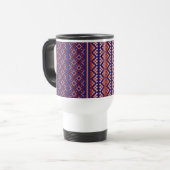 Purple Mosiac Travel Mug Reisbeker (Voorkant links)