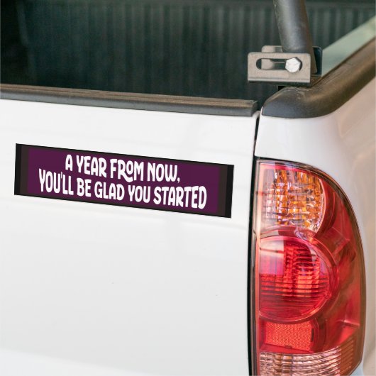 Purple Motivational Random Acts of Kindness  Bumpersticker (Op Truck)