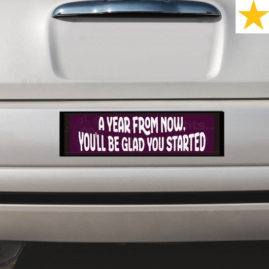 Purple Motivational Random Acts of Kindness  Bumpersticker