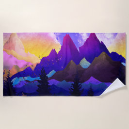 Purple mountains strandlaken