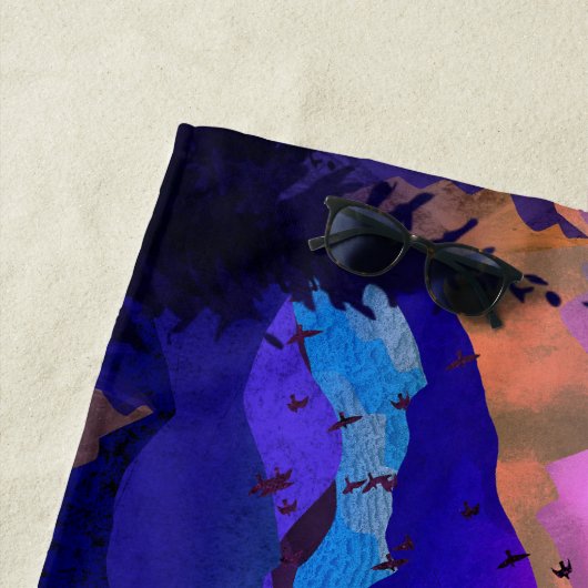 Purple mountains strandlaken (In situ)