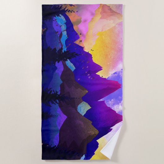 Purple mountains strandlaken (Voorkant)