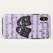 Purple Music and Theater Masks Case-Mate iPhone Case (Achterkant (horizontaal))