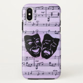 Purple Music and Theater Masks Case-Mate iPhone Case (Achterkant)