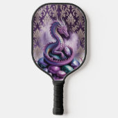 Purple Mystic Dragon Gothic Pickleball Paddle (Achterkant)