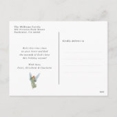 Purple Nativity Scene Christian Christmas Feestdagenkaart (Achterkant)