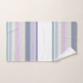 Purple, Neptune, sea green, and Lavender stripes Bad Handdoek (Handdoek)
