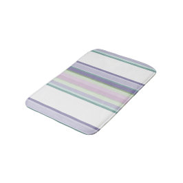 Purple, Neptune, sea green, and Lavender stripes Badmat