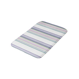 Purple, Neptune, sea green, and Lavender stripes Badmat