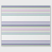Purple, Neptune, sea green, and Lavender stripes Cadeaupapier (Vlak)