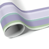 Purple, Neptune, sea green, and Lavender stripes Cadeaupapier (Rol Hoek)