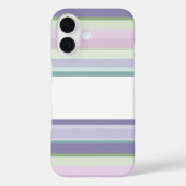 Purple, Neptune, sea green, and Lavender stripes Case-Mate iPhone Case (Achterkant)