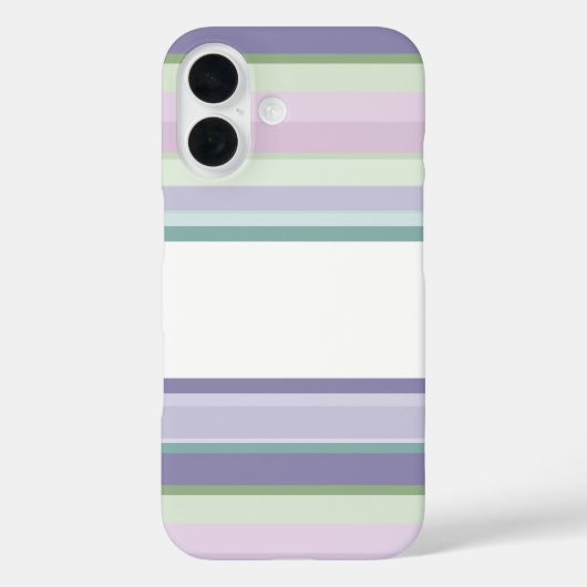 Purple, Neptune, sea green, and Lavender stripes Case-Mate iPhone Case (Achterkant)