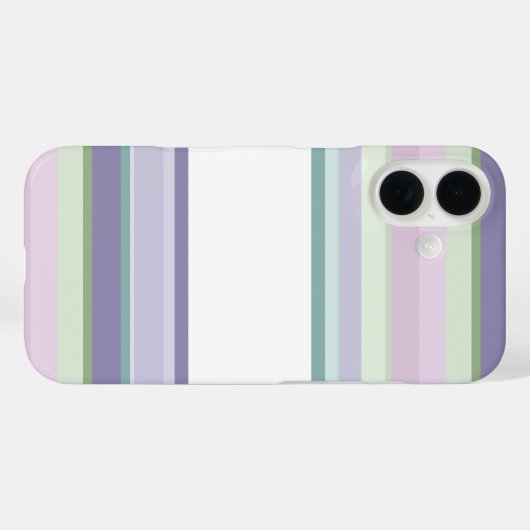 Purple, Neptune, sea green, and Lavender stripes Case-Mate iPhone Case (Achterkant (horizontaal))