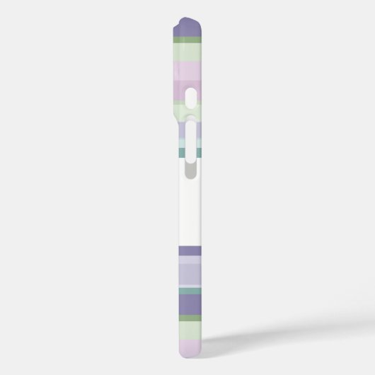 Purple, Neptune, sea green, and Lavender stripes Case-Mate iPhone Case (Achterkant / Links)