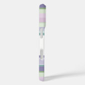 Purple, Neptune, sea green, and Lavender stripes Case-Mate iPhone Case (Achterkant / Rechts)