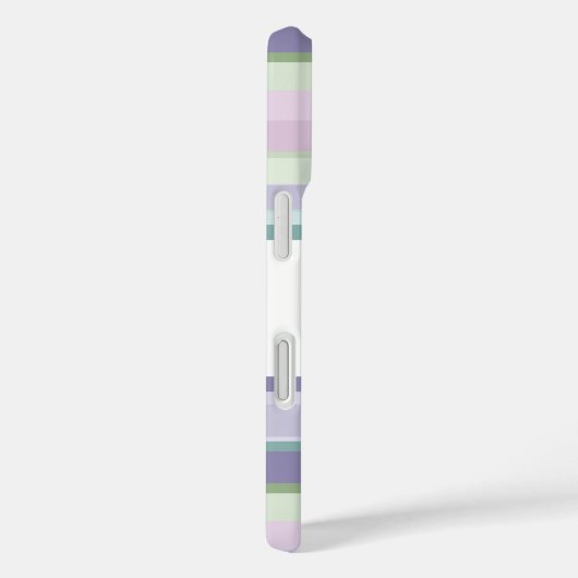 Purple, Neptune, sea green, and Lavender stripes Case-Mate iPhone Case (Achterkant / Rechts)