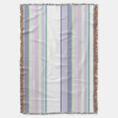 Purple, Neptune, sea green, and Lavender stripes Deken (Voorkant Verticaal)