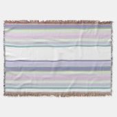 Purple, Neptune, sea green, and Lavender stripes Deken (Voorkant)