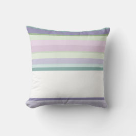 Purple, Neptune, sea green, and Lavender stripes Kussen