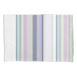 Purple, Neptune, sea green, and Lavender stripes Kussensloop