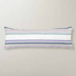 Purple, Neptune, sea green, and Lavender stripes Lichaamskussen