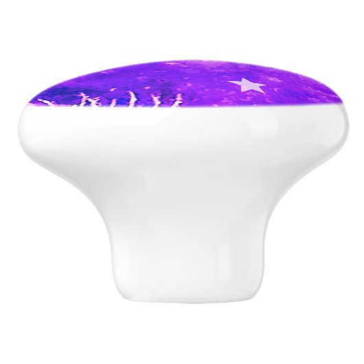 Purple Night Ceramic Pull Keramische Knop (Zijkant)