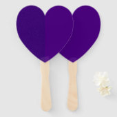 Purple Noise-Effect Heart Paddle Fan – Customize Handwaaier (Voorkant en achterkant)