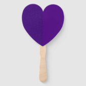 Purple Noise-Effect Heart Paddle Fan – Customize Handwaaier (Voorkant)