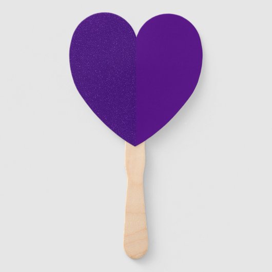 Purple Noise-Effect Heart Paddle Fan – Customize Handwaaier (Voorkant)