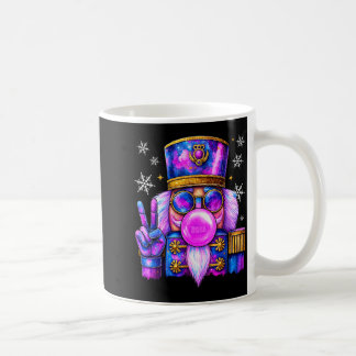 Purple Nutcracker Blowing Bubble Gum Cute Christma Koffiemok
