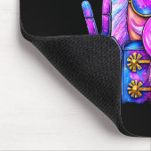 Purple Nutcracker Blowing Bubble Gum Cute Christma Muismat (Hoek)