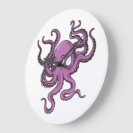 Purple Octopus Grote Klok (Hoek)