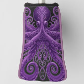 Purple Octopus Victorian Steampunk Kraken  Golfheadcover (Draai 90)