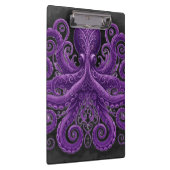 Purple Octopus Victorian Steampunk Kraken Klembord (Rechts)