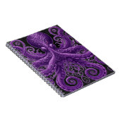 Purple Octopus Victorian Steampunk Kraken  Notitieboek (Rechterzijde)