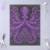 Purple Octopus Victorian Steampunk Kraken  Tissuepapier (Craft)