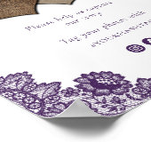 Purple Oh Snap Social Media Wedding Sign Poster (Hoek)