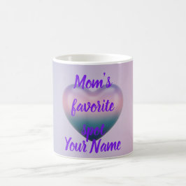 Purple Ombre 3D Heart Mother's Day Coffee Mug Koffiemok