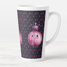 Purple Onion Queen Ceramic Large Latte Mug Mok