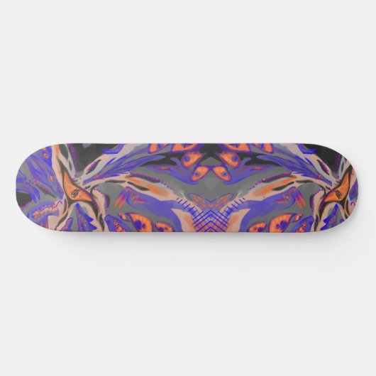 Purple, orange, black Vibe Skateboard (Horizontaal)