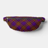 Purple Orange Plaid Checker Seamless Pattern Heuptasje (Liggend)