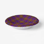 Purple Orange Plaid Checker Seamless Pattern Papieren Kommen (Gebogen)