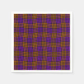 Purple Orange Plaid Checker Seamless Pattern Servet (Voorkant)
