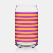 Purple Orange Stripes Seamless Pattern Blikvorm Glas (Voorkant)