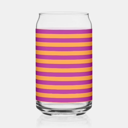 Purple Orange Stripes Seamless Pattern Blikvorm Glas (Rechts)