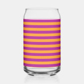 Purple Orange Stripes Seamless Pattern Blikvorm Glas (Links)