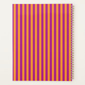 Purple Orange Stripes Seamless Pattern Planner (Achterkant)