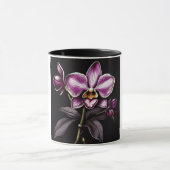 "Purple Orchid Mug - Floral Elegance Cup" Mok (Midden)