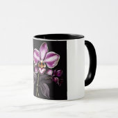 "Purple Orchid Mug - Floral Elegance Cup" Mok (Voorkant rechts)
